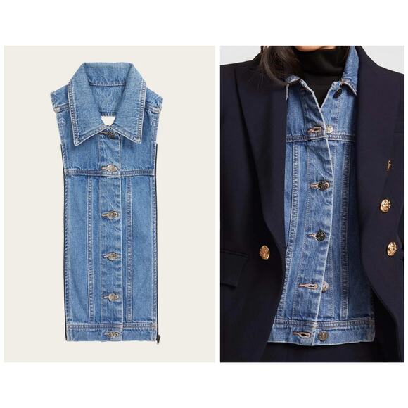 Veronica Beard Jackets & Blazers - New VERONICA BEARD Slate Denim Dickey Size 00-14